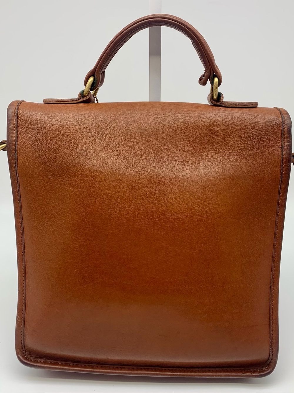 Coach Vintage Station Bag 5130 British Tan USA Leather Crossbody 1995 - Picture 4 of 16